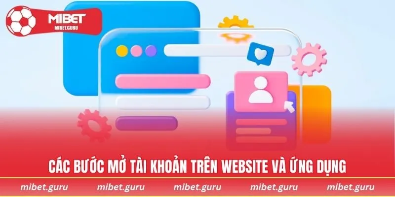 Các bước mở tài khoản trên website và ứng dụng