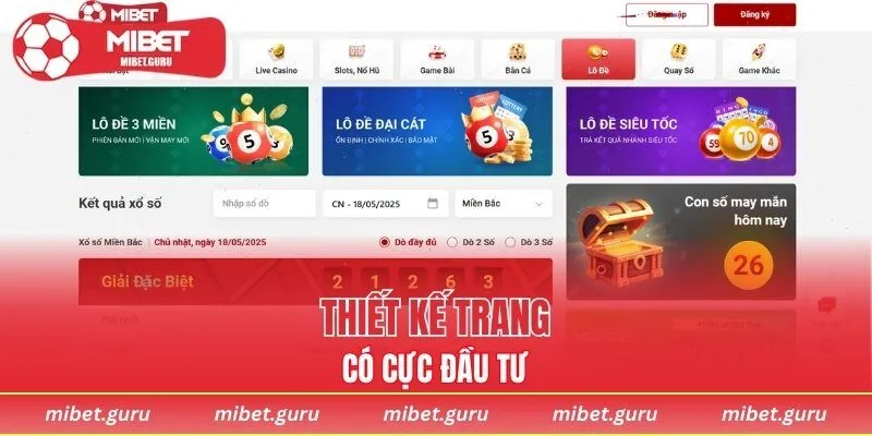 Cách thức thiết kế trang cực đầu tư