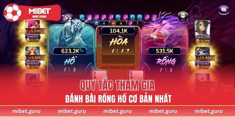 Quy tắc tham gia đánh bài Rồng Hổ cơ bản nhất